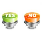 Yes And No Buttons Stock Photo