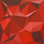 Auburn Red Abstract Low Polygon Background Stock Photo