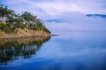 View Of Bruny Island Beach In The Late Afternoon Stock Photo