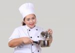 Woman Chef Stock Photo