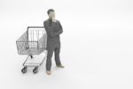 What To Buy - Crisis - Empty Shopping Cart Stock Photo