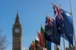 View Of Big Ben Across Parliament Square Stock Photo