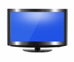 TV Flat Screen Stock Photo