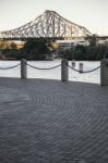 Story Bridge In Brisbane, Queensland Stock Photo