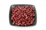 Red Beans In Bowl Stock Photo