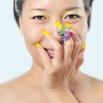 Topless Asian Woman Stock Photo