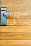 Wood Door Stock Photo