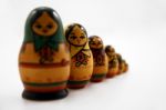 Russian Dolls Stock Photo