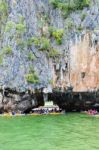 Tham Lod Cave Phang Nga Bay Stock Photo