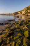 Beaches Near Ferragudo, Portugal Stock Photo