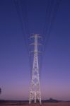 High Voltage Power Tower Stock Photo