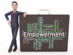 Empowerment Words Indicates Spur On And Empowering Stock Photo