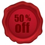 50 Percent Off Stock Photo