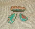 Hand Painted Stones Stock Photo