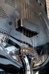 Electric Guitars On Display In A Music Shop Stock Photo