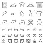 Laundry And Washing Icon Stock Photo