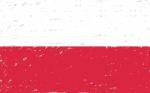 Poland Grunge Flag Stock Photo