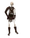 Standing Skeleton warrior Stock Photo