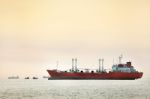 Large Ship On Sea Stock Photo