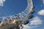 London/uk - March 21 : View Of The London Eye In London On March Stock Photo