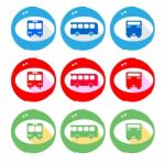 Bus Icon Stock Photo