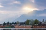 Lifestyle  Local Village Mountain Background  Along  The Border Stock Photo