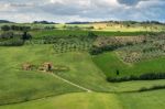 Val D'orcia, Tuscany/italy - May 17 : Val D'orcia In Tuscany On Stock Photo