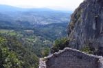 Panoramic View From Castle Stock Photo