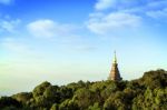 Pagoda At Inthanon Mountain Stock Photo