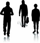 Silhouette People Stock Photo