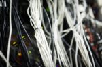 Storage Servers In Data Room Domestic Room Stock Photo