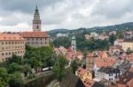 State Castle And Chateau Complex Of Cesky Krumlov Stock Photo