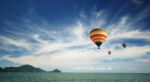 Hot Air Balloon Travel Stock Photo