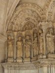 View Of The Entrance Archway To The Basilica  St Seurin In Borde Stock Photo