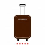 Luggage Bag Icon .  Flat Style Stock Photo