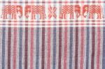 Native Sarong With Elephant Pattern Stock Photo