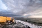 Cathedral Rock Formation, Peruvian Coastline, Rock Formations At Stock Photo