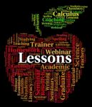 Lessons Word Shows Seminar Lectures And Words Stock Photo