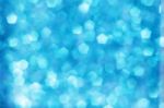 Abstract Of Blue Bokeh Background Stock Photo