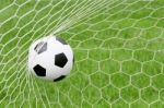 Soccer goal Stock Photo