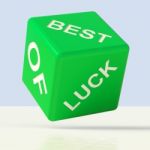 Best Of Luck Dice Stock Photo