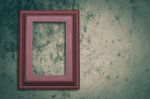 Photo Frame On Concrete Stock Photo