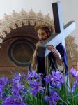 Lagos, Algarve/portugal - March 5 : Christ Surrounded By Blue Ir Stock Photo