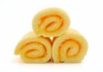 Swiss Roll Cake Stock Photo