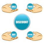 Sale And Discount Tags Stock Photo