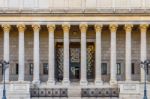 Front Of A French Court House Stock Photo