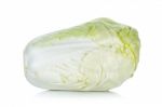 Chinese Cabbage Isolated On The White Background Stock Photo