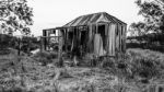 Abandoned Outback Farming Shed In Queensland Stock Photo