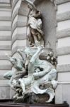 Power At Sea Fountain At The Hofburg In Vienna Stock Photo