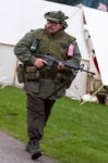 Detling, Kent/uk - August 29 : Man In Costume At The Military Od Stock Photo